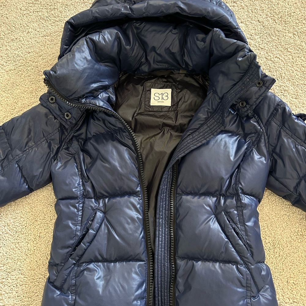 S13 Girls/Kids Size 12 Navy Puffer Jacket